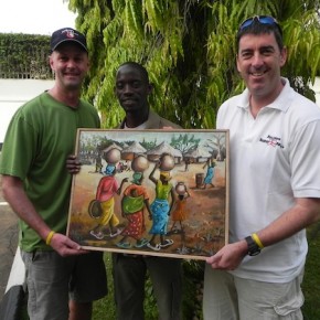 DAY SIX - a farewell to Masaka (with some gifts from a local artist/new cricket coach)